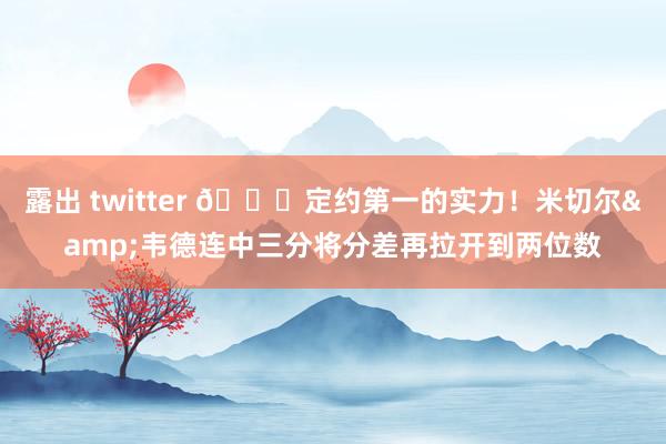 露出 twitter 😎定约第一的实力！米切尔&韦德连中三分将分差再拉开到两位数